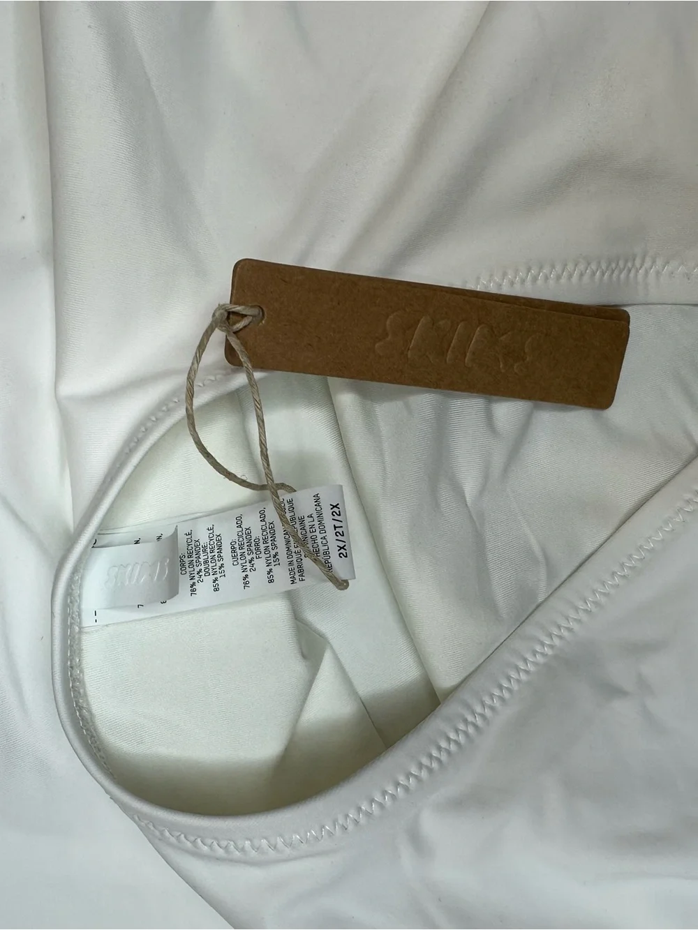 SKIMS White One-Piece Swimsuit